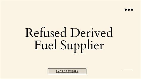 Refuse Derived Fuel Supplier Thailand by sradvisory - Issuu