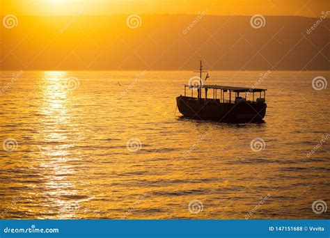 Beautiful Sea of Galilee in the Morning Stock Photo - Image of horizon ...