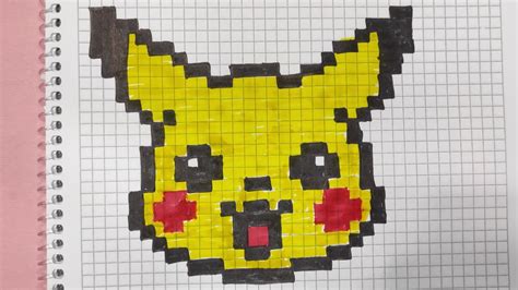 Handmade Pixel Art - How To Draw Pikachu #pixelart - YouTube