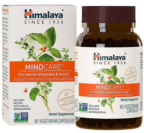 Himalaya Herbal Healthcare MindCare® herbal Supplement -- 60 Vegetarian ...