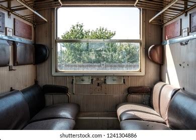 Old Train Cabin Second Class Abandoned Stock Photo 1241304886 ...