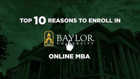 Top 10 Reasons to Choose Baylor’s Online MBA - YouTube