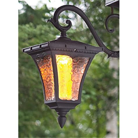 Solar - lit Lamp Post with Planters - 225706, Solar & Outdoor Lighting ...