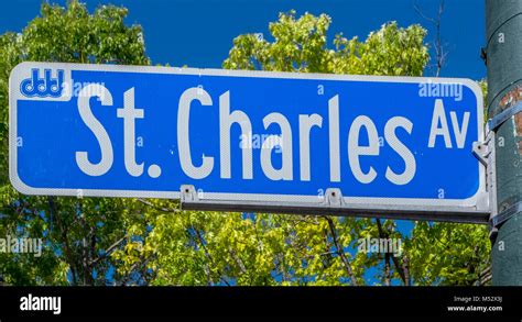 Sign for St. Charles Avenue in New Orleans Stock Photo - Alamy