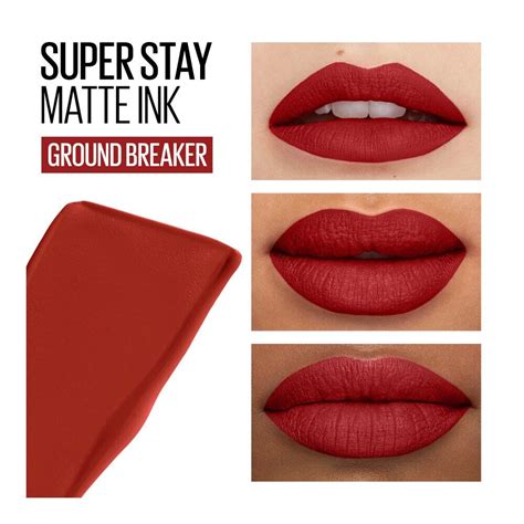 Maybelline Super Stay Matte Ink Liquid Lipstick creates a flawless, high-pigment matte finish ...