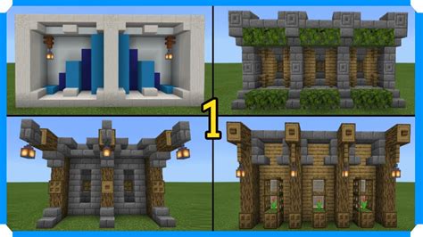 10 Minecraft Wall Designs In 100 Seconds [Minecraft Bedrock Edition] - YouTube