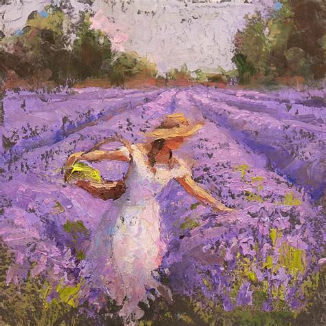 Lady Lavender - Artist Karen Whitworth - Oil On Slate - This painting ...