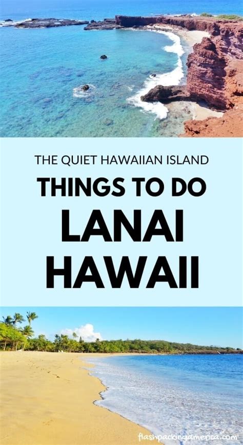 Quiet Lanai Hawaii: 10+ things to do in Lanai without a car PICS 🌴 Maui ...