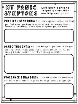 Panic Attack Coping Skills Informational Posters and Handouts | TpT