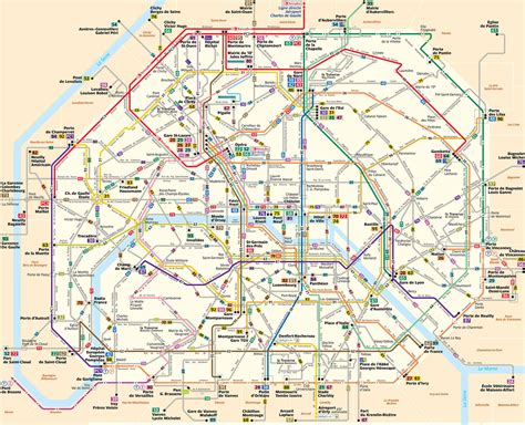 Paris Attractions Map | FREE PDF Tourist City Tours Map Paris 2024