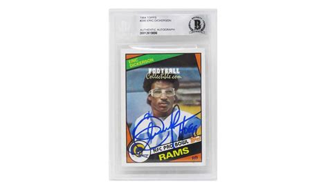 Eric Dickerson Autographed 1984 Topps Rookie Card – FootballCollectible.com