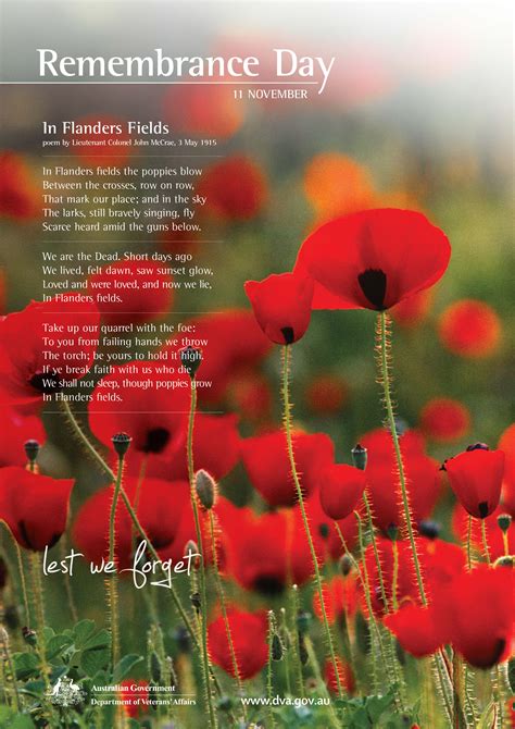 In Flanders Fields Full Poem Printable