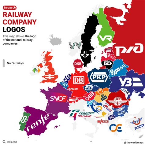 The logo of the national railway companies : MapPorn