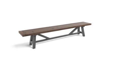 Iona Bench, Solid Wood and Grey - Download Free 3D model by MADE.COM (@made-it) [0b39329 ...