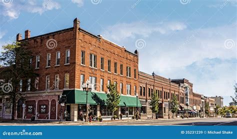 Small Town Main Street Royalty Free Stock Images - Image: 35231239