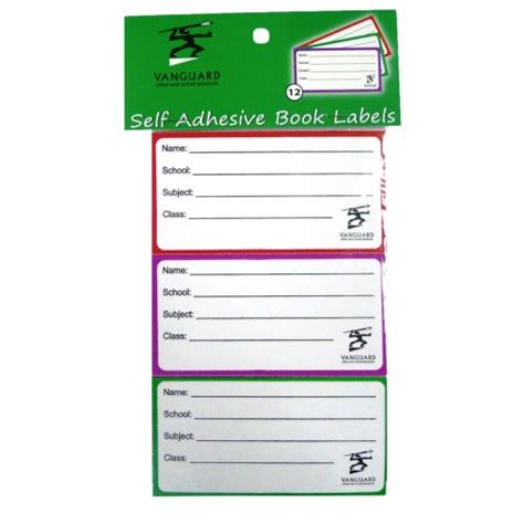 School Book Label - BOSS - School and Office Supplies