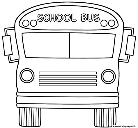 School Bus Back To School Coloring page Printable