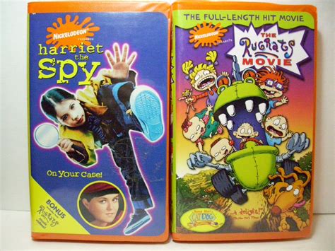 The Rugrats Movie (VHS, 1999) Harriet the Spy (VHS, 1997) Nickelodeon ...