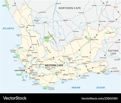 Road Map Of Western Cape