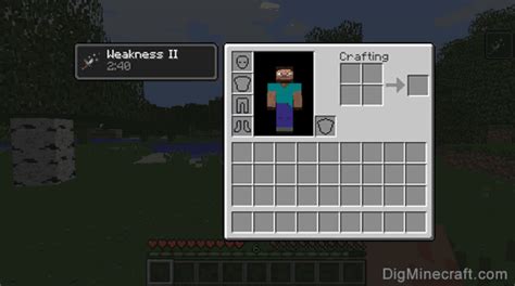 Weakness in Minecraft