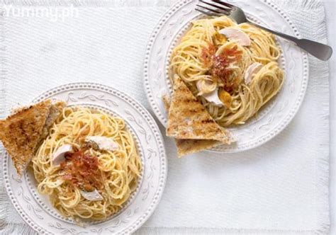 Salted Egg Carbonara | Recipe | Recipes, Egg pasta recipe, Food