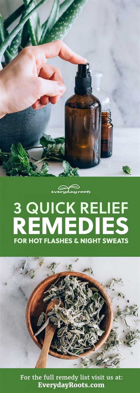 3 Quick Relief Remedies for Hot Flashes and Night Sweats