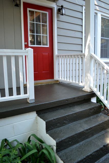 Painting a concrete porch - NewlyWoodwards | Porch paint, Concrete ...