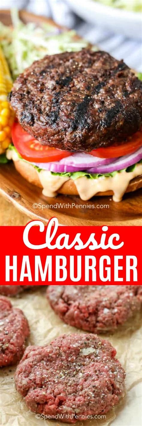 Classic Hamburger Recipe - Spend With Pennies