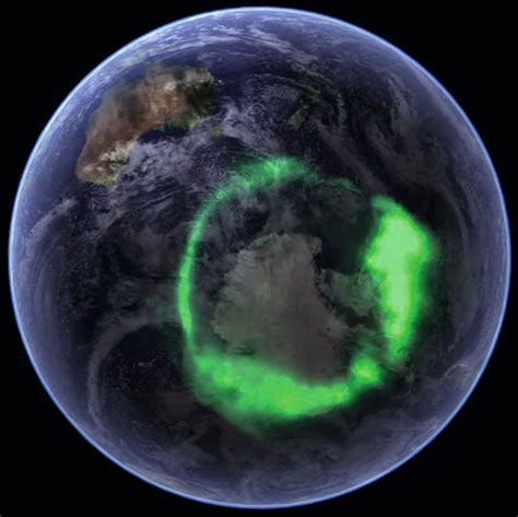 🔥 Aurora over the South Pole as seen from space : NatureIsFuckingLit