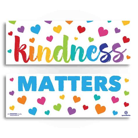 Kindness Matters Classroom Posters – Sproutbrite