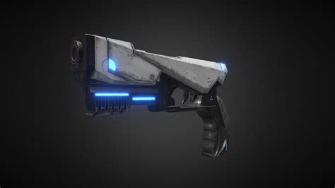 Sci-Fi Pistol - 3D model by daveVertex [7cb54ac] - Sketchfab