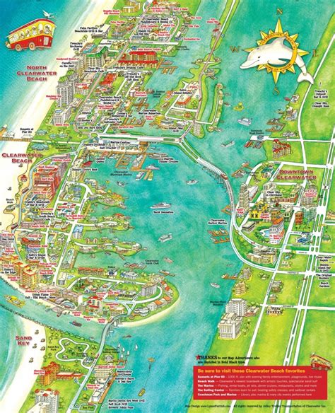 Clearwater Beach Florida On A Map - Free Printable Maps