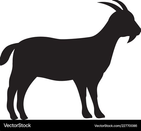 Goat logo template icon Royalty Free Vector Image