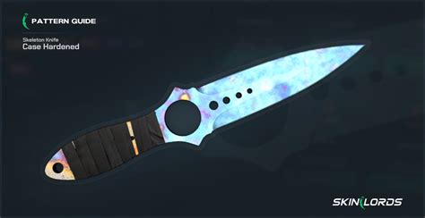 Skeleton Knife Case Hardened | All Blue Gem Seeds - SkinLords