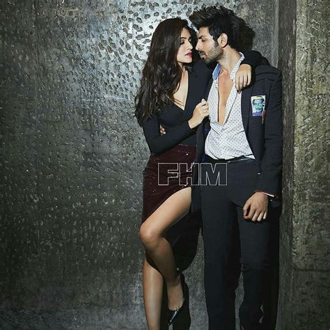 kriti sanon and Kartik Aaryan set the FHM cover on fire photoshoot Images