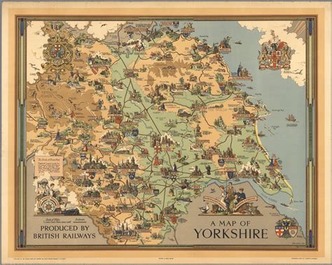 A map of Yorkshire produced by British Railways. Estra Clark, 1949 - David Rumsey Historical Map ...