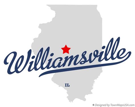 Map of Williamsville, IL, Illinois