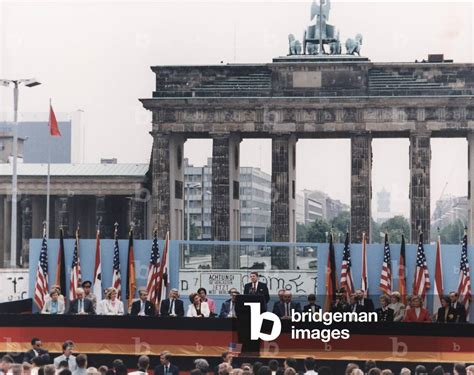 President Reagan giving his famous 'Mr. Gorbachev, tear down this wall ...