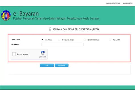 Semakan Cukai Tanah Kuala Lumpur - ASAS HARTANAH