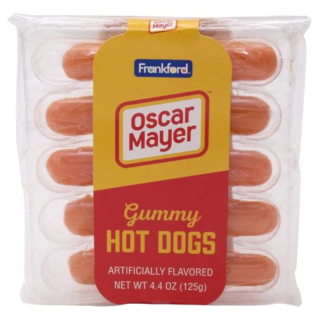 Oscar Mayer Gummy Hot Dog 5 Pack 125g – Crowsnest Candy Company