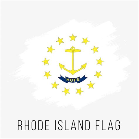 Premium Vector | Usa state rhode island vector flag design template. rhode island flag for ...