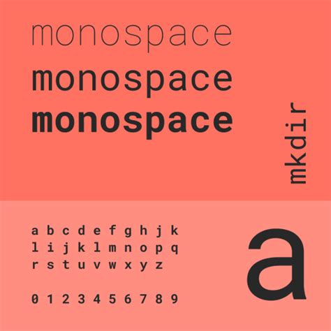 Monospace fonts