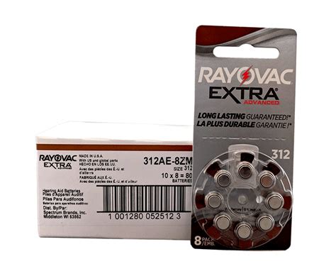 Rayovac Hearing Aid Batteries, Size 312 - Box Of 80 - $29.99