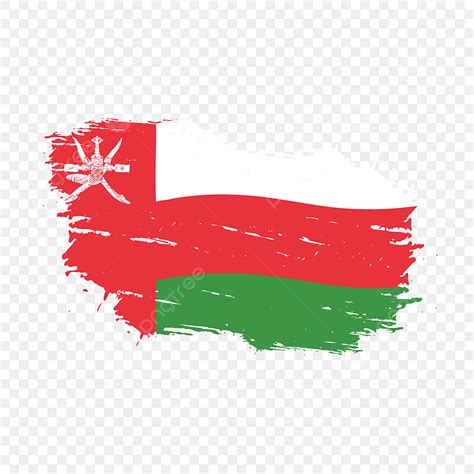 Paint Brush Stroke Clipart Transparent Background, Oman Flag Brush Stroke Png, Oman Flag, Oman ...