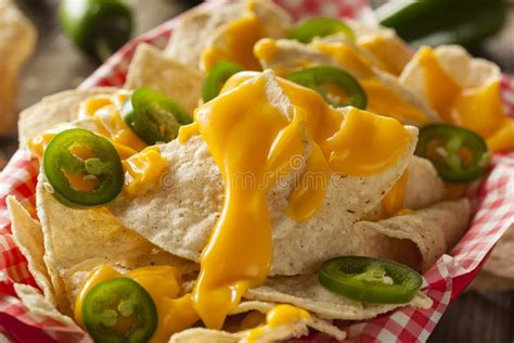 Homemade Nachos with Cheddar Cheese Stock Image - Image of sauce, appetizer: 50531625