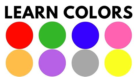 Colours for Kids.Name of Colours. Learning. - YouTube