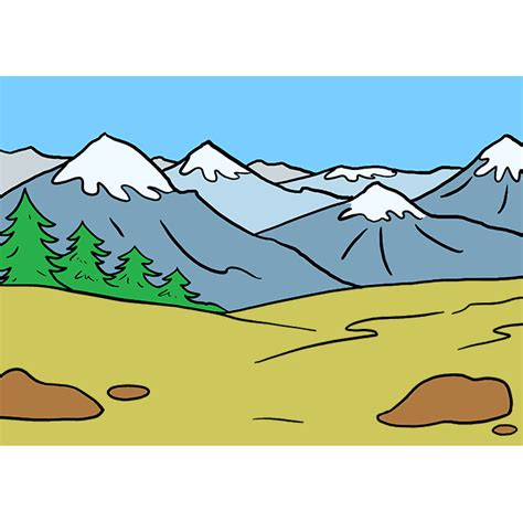 Landforms Drawing | Free download on ClipArtMag