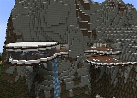 Modern Cliffside House Minecraft Map