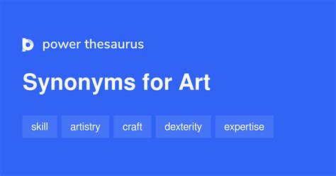 Art synonyms - 1 427 Words and Phrases for Art