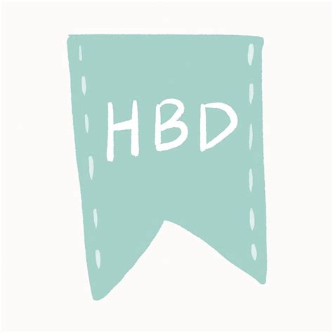 Green HBD label, decorative banner | Free Photo - rawpixel